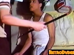 RetroDudes.com - Retro bum chum 3some luvs underarm tonguing and man sausage fellating joy