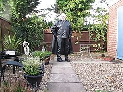 Fully leathered wearing my trench coat