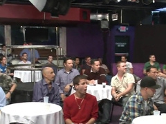 Watch these guys gulp down a hot load while they enjoy their hot gagging fetish