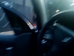 showing naked in the car