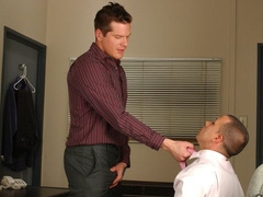 Rough office sex with Nikko Alexander and Parker London