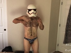 Hairy, gay lingerie, average cock