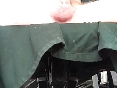 Daddy jacking his fat cock, no cumshot
