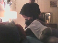 Verbal White Thug Spunks Black Crossdresser's Face