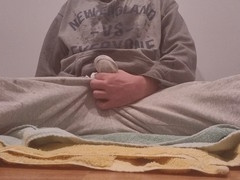 Intense pee hold scene