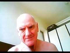 grandpa cum on webcam