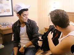 Cute youthfull faggot loves oral session before being analfucked