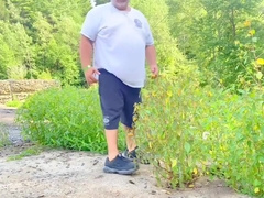 Daddy Firefighter Has Fun In Yhe Woods On His Lunch Break