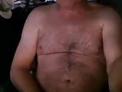 Handsome daddy jerking off