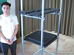 Straight Boy Locked in a Spanking Tower