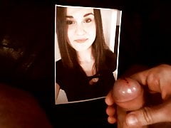35: Cum Tribute for brunette