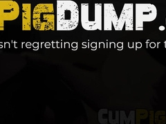 Blond stud welcomes three massive dick inside his tight holes