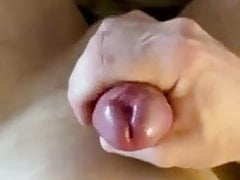 Jacking off cumshot