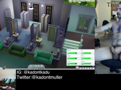 Naturist Uncircumcised Hippie Plays The Sims four and JISM