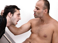 Skinny bloke gets hammered in superb positions and creamed well