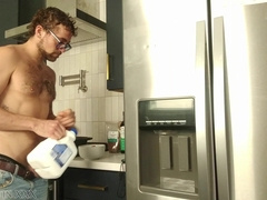 Jay Austin Tongues Jism in his Cereal