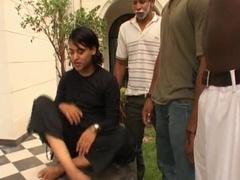 amaing group pound mass ejaculation for fuckslut with big black pricks for christmas