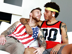 Blokes fuck in the ass the hard way and share the best views