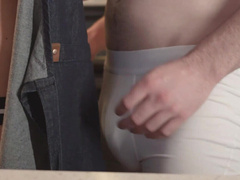 Blowjob in the kitchen leads to daddy's dickstruction