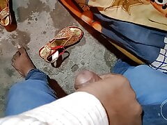 Jerking Indian boy cum on a girls sandal Jerking off Cum video on viewer Pranita demand, boy jerking off and have fun