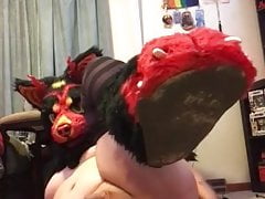 Thick Femboy Furry Takes Bad Dragon Toy