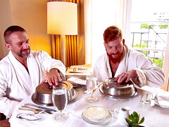 Threesome pleasure session with two dudes