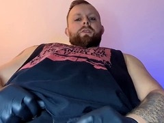 Solo male Wolfgangwhite indulges in thick cock masturbation with some dirty talk