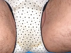 Panty pissing outdoors