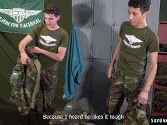 Twinks Jake Lotti and Will Nouvak turn the room into a cock fest