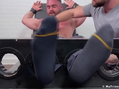 Muscled Hayden Hunter Tickles Diesel Varak In An Audition