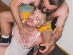 Pierced jock Axel Abysse dominated by master Joshua