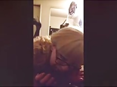 sucking on thick cream filled cock