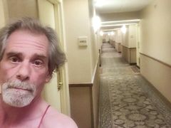 Showing off in the hall way casino in vegas