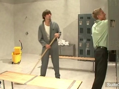 Ass Bandit janitor bangs obscene light-haired