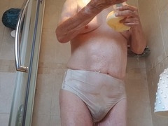 Getting my panties wet in the shower