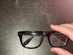 Protein shoot on eyeglasses.