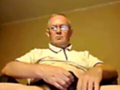 grandfather stroke on webcam