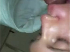 Sucking a black cock until he shoot his load 4