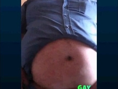 Fat Turkish Grandpa Strokes His Cock