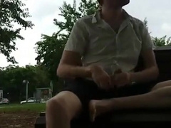 Public wank fun 7