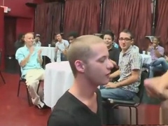 Stripper teases and sits on a party goers face