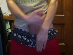 Gay Boy Sagging and Cum 2