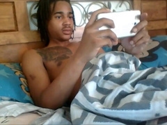 Big Black Cock Beats Off