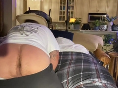 Mustache Step daddy With Huge Feet Has Ass Orgasm And Leaks Into My Step daddy Hole