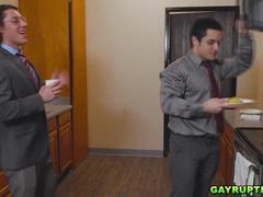 Paul gets a total service of Andrew's throat and salami