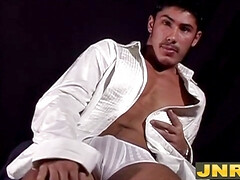 JNRC - Hot straight gipsy masturbates big cock