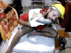 Man in deep night