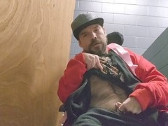 Straight guys masturbating in public restrooms while showering