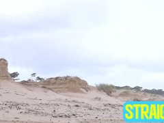 Horny dudes Felix and Duno spend horny time on the beach by fucking each other