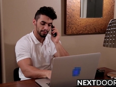 Owen Michaels getting fucked by Arad on the massage table